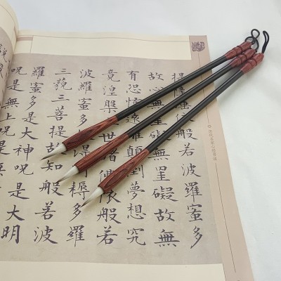 钟繇小楷狼羊兼毫书法二王行楷抄经写卷临摹描红落款笔工笔勾线图3