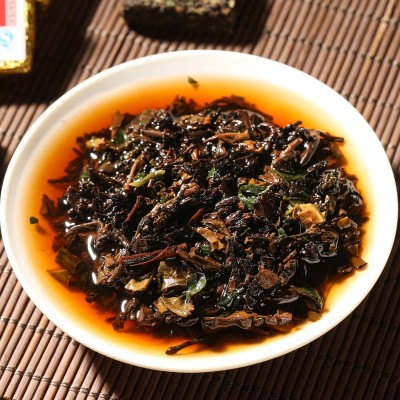 厂家直发云南普洱茶熟茶糯香小方砖迷你金砖沱茶源头批发一件代发图5