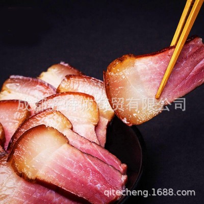 杨大爷 腊肉500g后腿肉四川特产香肠农家自制烟熏腊味培根咸肉图2