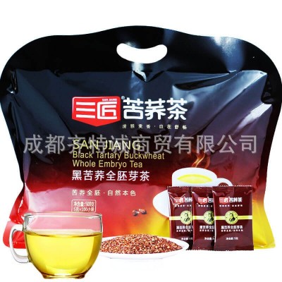 三匠 黑苦荞茶全胚芽茶500克袋装 四川大凉山荞麦茶花草茶叶茶包图5