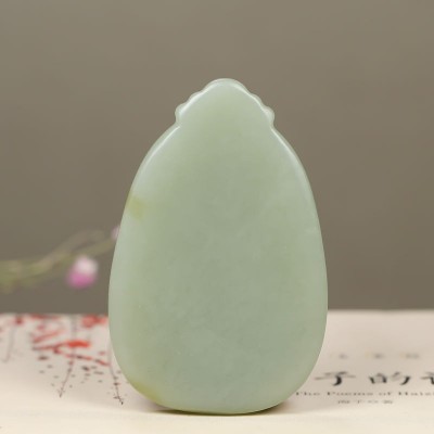 新疆和田玉且末料观音吊坠男款观音菩萨玉佩莲花观音项链挂件送证图4