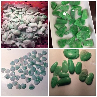 批发天然A货翡翠挂件吊坠小挂件观音佛貔貅如意平安扣图3