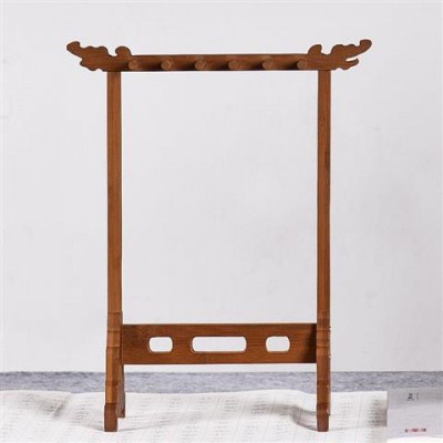 毛笔架复古简约现代楠竹毛笔挂笔架文房四宝摆件创意笔搁书法用品 2台起售图4