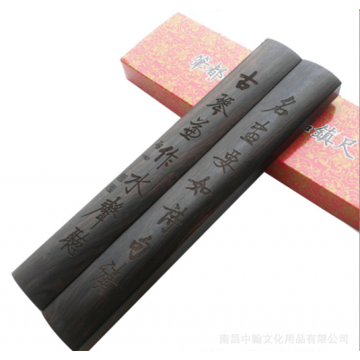 30cm古琴镇尺文房四宝实木创意诗句镇纸书法压纸木初学者厂家批发 2件起售图5