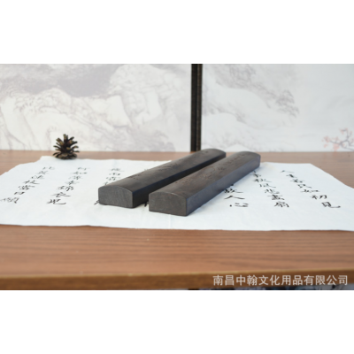 30cm实木镇尺创意镇纸文房四宝压纸木纸镇临渊羡鱼精雕图案文字2