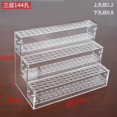 笔架文具店展示架多层阶梯亚克力插孔装流水台按动中性笔单只展示 3件起售图3
