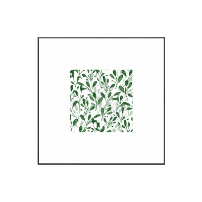 绿色叶子北欧文艺客厅植物装饰画小清新ins 风餐厅沙发背景墙挂画 2幅起售图5