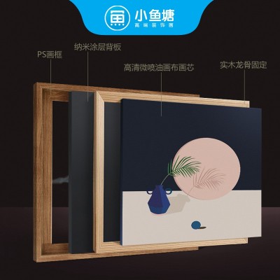 新中式手绘花鸟装饰画巨幅落地玄关走廊挂画酒店样板间电表箱壁画 2幅起售图4