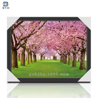 5d画黄金大道风景渐变图餐厅装饰画变图立体装饰创意壁画厂家批发 2幅起售图4