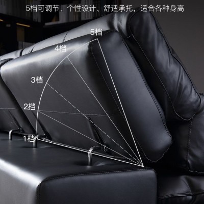 意式现代简约真皮沙发极简转角大小户型客厅轻奢意大利黑色北欧 1个起售图5