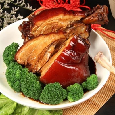 周庄特产沈万三家蹄猪蹄膀熟食 万三蹄800g猪肉卤味猪蹄酱肘子 2袋起批图2