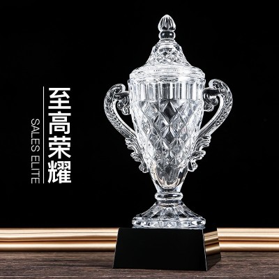 创意树脂奖杯定制作金属大拇指五角星水晶授权牌篮球奖牌 20件起批图2