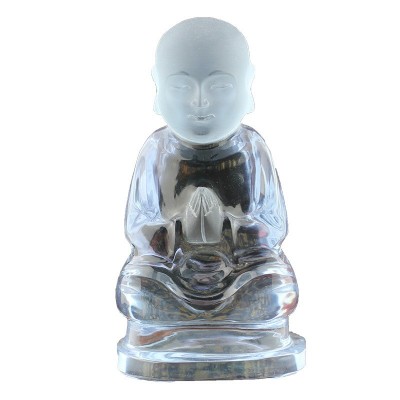 水晶精工雕刻悟道系列佛缘小沙弥茶道装饰风水布局摆件送亲友礼品 10件起批图5