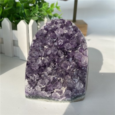 天然乌拉圭紫晶簇摆件紫水晶原矿乌拉圭水晶原石水晶晶簇居家装饰 2千克起批图4