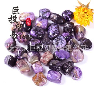 紫龙晶滚石摆件俄罗斯孔赛石tumble国际站供货大颗粒碎石装饰科普 2件起批图4