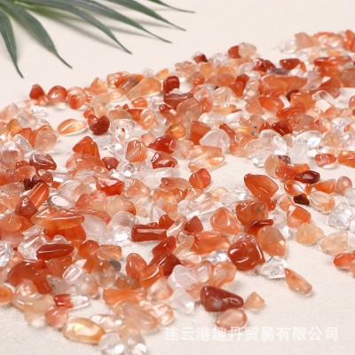 批发红兔毛碎石 鱼缸彩石子小石头花盆摆件 水晶工艺品批发 2件起批图4