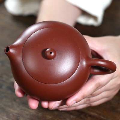 爆款宜兴茶壶名家纯手工大容量西施壶 原矿大红袍泥料紫砂壶代发 20个起批图2