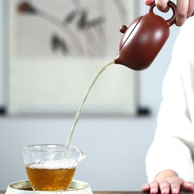 爆款宜兴茶壶名家纯手工大容量西施壶 原矿大红袍泥料紫砂壶代发 20个起批图4