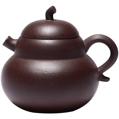 老味孟臣独孔小品紫砂壶 全手工宜兴原矿紫泥葫芦功夫茶壶特色款 5个起批图5