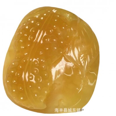 原矿琥珀蜜蜡花生吊坠 蜡质饱满雕工立体 各种DIY小配饰 厂家批发图5
