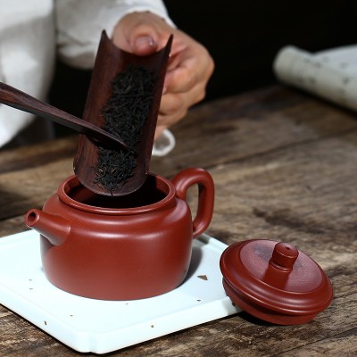 批发王国望宜兴紫砂壶原矿大红袍德钟壶手工茶壶茶具厂家一件代发 2个起批图2