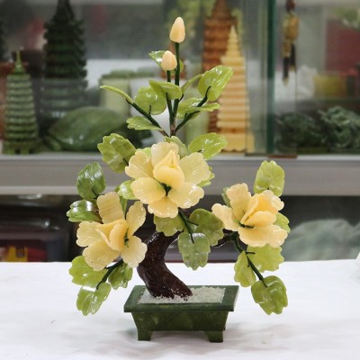 原色玉石牡丹花花开富贵家居装饰品客厅玄关家居摆设图3