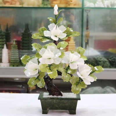 原色玉石牡丹花花开富贵家居装饰品客厅玄关家居摆设图4