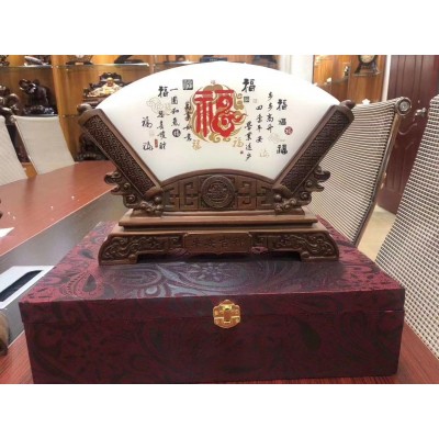 大展鸿图玉石屏风玉器商务摆件开学毕业礼品教师节天然玉石摆件图4