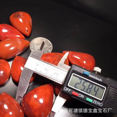 南红吊坠 南红玛瑙水滴吊坠项坠挂坠DlY水晶饰品配件 10个起批图4