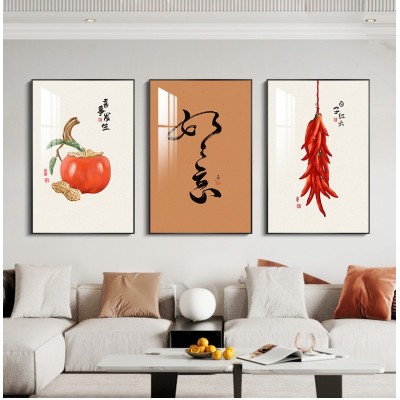 北欧客厅装饰画现代简约沙发背景墙挂画餐厅墙面三联壁画卧 室墙画图3