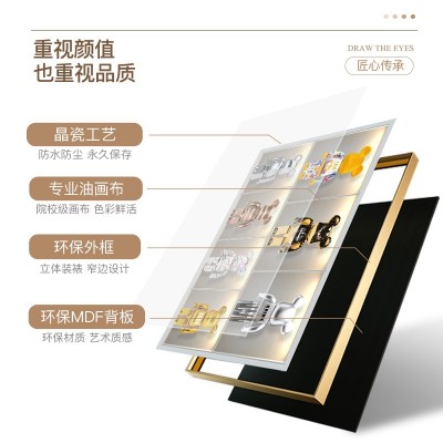 现代轻奢电表箱装饰画暴力熊配电箱遮挡画客厅餐厅电闸开关盒壁画图3
