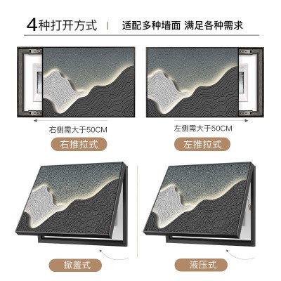 现代简约电表箱装饰画背靠有山餐厅轻奢风电闸盒配电箱遮挡挂画图2