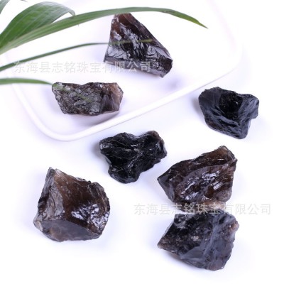 天然茶水晶原石香薰扩香石鱼缸盆栽家居造景装饰跨境热销水晶矿石 2千克起批图4