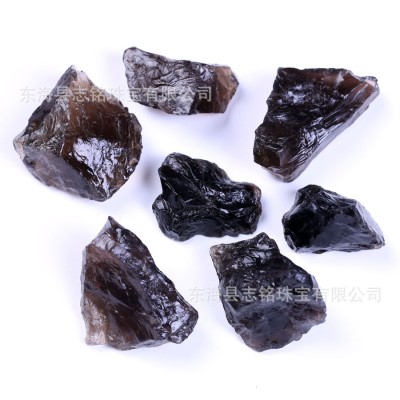 天然茶水晶原石香薰扩香石鱼缸盆栽家居造景装饰跨境热销水晶矿石 2千克起批图5