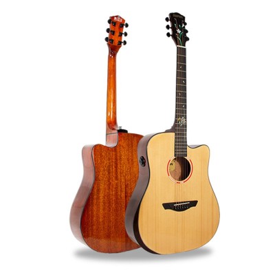 单板吉他41寸亮光靠手入门民谣古典木吉他面单电箱guitar批发定制图4