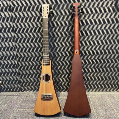 36寸单板旅行吉他guitar 红松云杉木成人木吉他jita扫把吉他乐器图3