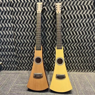 36寸单板旅行吉他guitar 红松云杉木成人木吉他jita扫把吉他乐器图2