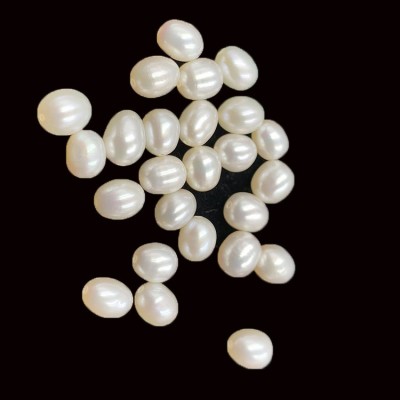 新品珍珠白色6-5mm6-7mm饰品配件批发多颜色大小可选手串珠子散珠 2条起批图5