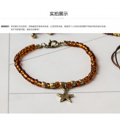 厂家直销 春季新款 欧美星星吊坠套装手链 环保无害 量大从优图4