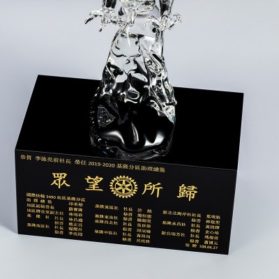 创意新款水晶动物摆件水晶老鹰奖杯办公室桌面摆件商务礼品赠送 10件起批图2