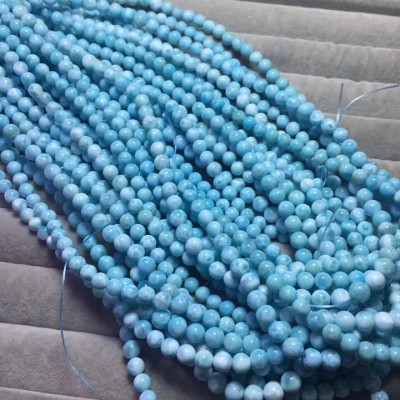 天然多米尼加海纹石多圈手链 拉利玛海纹石佛珠 海纹石批发图3