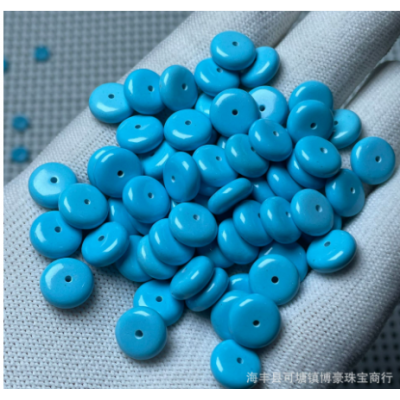 菱镁矿绿松石隔片垫片高瓷盘玩变色优化隔珠各类配饰蒙松厂家批发图2