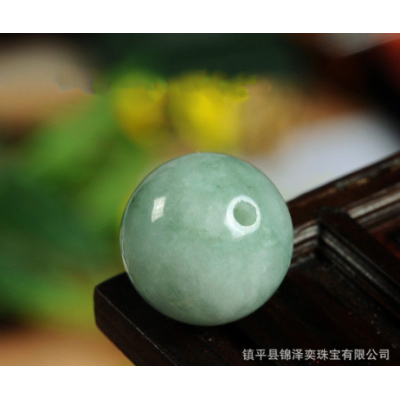 精品天然翡翠散珠批发豆色圆珠玉石散珠diy配件6mm8mm8mm12mm14mm图3