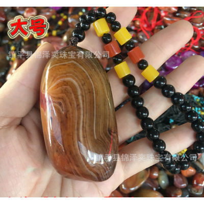 天然缠丝玛瑙原石摆件蚕丝玛瑙手把件矿石教学标本把玩件观赏批发图4