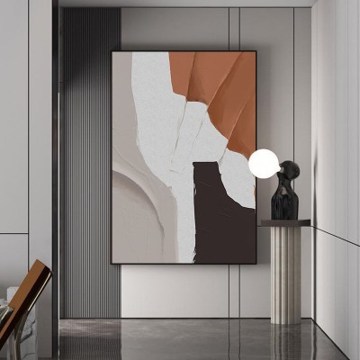 黑白灰装饰画现代简约办公室壁画抽象艺术玄关客厅沙发背景墙挂画 2副起批图4