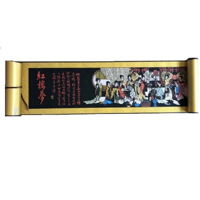 红楼梦人物画轴批发 山水画客厅办公室装饰画 古典装饰画批发 2件起批图5