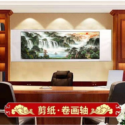 红楼梦人物画轴批发 山水画客厅办公室装饰画 古典装饰画批发 2件起批图2