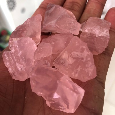 天然粉晶紫水晶白水晶黄水晶萤石水晶原石碎石大颗粒原石矿标本石图4