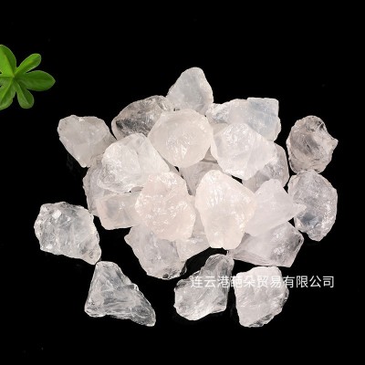 天然白水晶原石碎石香薰扩香石鱼缸造景供佛家居工艺品装饰摆件图2