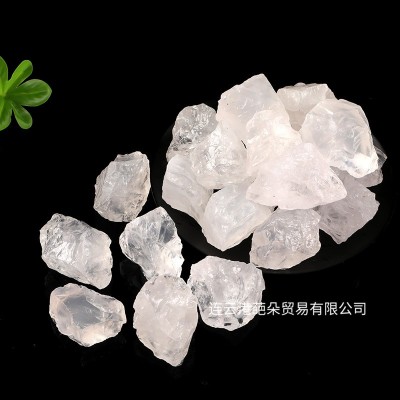 天然白水晶原石碎石香薰扩香石鱼缸造景供佛家居工艺品装饰摆件图5